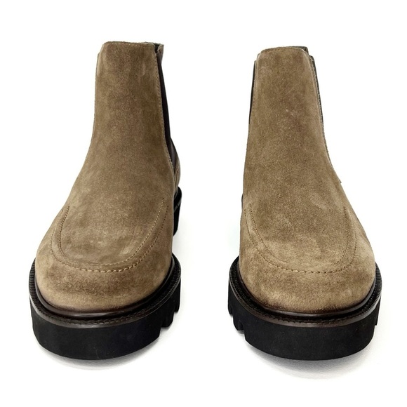 Massimo Dutti Chelsea Boots Moc Toe Brown Suede Euro Size 40 = US 7 New NWT main image 11